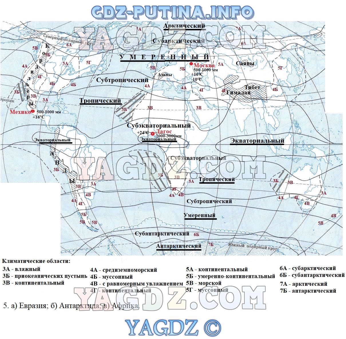 География 7 класс контурные карты Дрофа Евразия